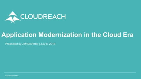 How to Modernize Applications in the Cloud Era