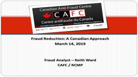Fraud Reduction: A Canadian Approach