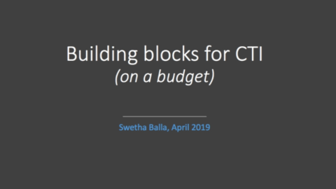 Building Blocks for CTI (on a budget)