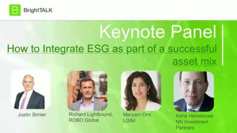 [Panel] How to Integrate ESG as part of a successful asset mix