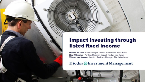 Impact investing through listed fixed income