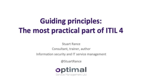 Guiding principles: The most practical part of ITIL 4