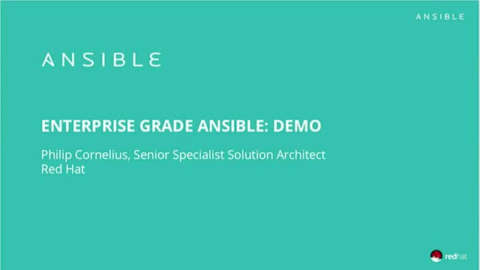 Enterprise Grade Ansible &#8211; Demo