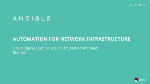 Automation for Network Infrastructure