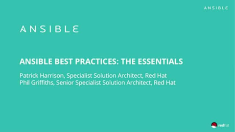 Ansible Best Practice &#8211; The Essentials