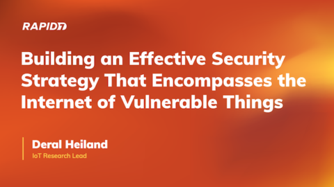 Building a Security Strategy to Encompass the Internet of Vulnerable Things