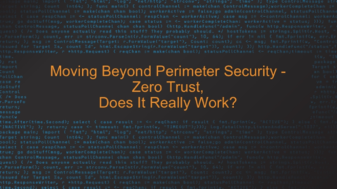 Moving Beyond Perimeter Security &#8211; Zero Trust, Does It Really Work?