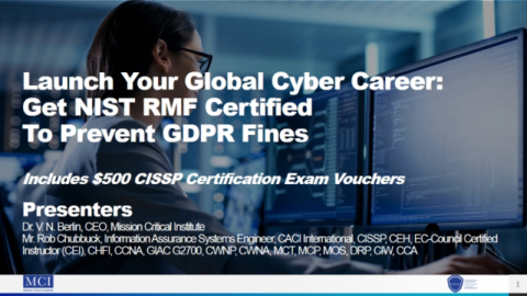 Launch Your Global Cyber Career: Get NIST RMF Certified to Prevent GDPR Fines