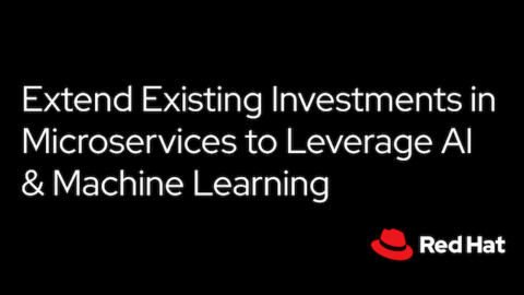 Extend Existing Investments in Microservices to Leverage AI &#038; Machine Learning