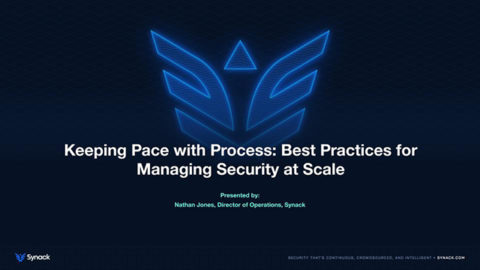 Keeping Pace with Process: Best Practices for Managing Security at Scale