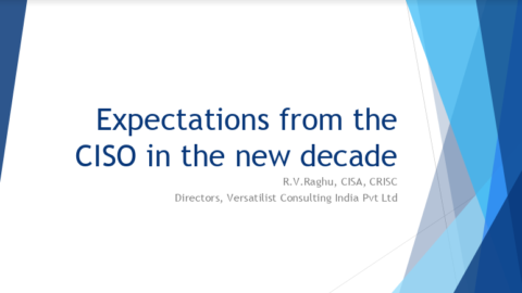 Expectation from the CISO in the new decade