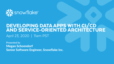 Developing Data Apps with CI/CD and Service-Oriented Architecture