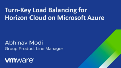 Turn-Key Load Balancing for Horizon Cloud on Microsoft Azure