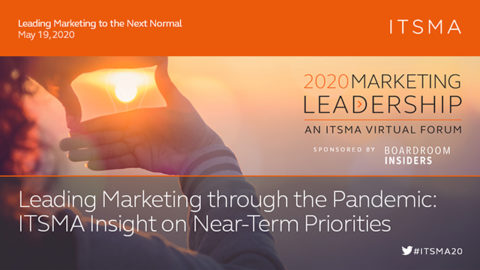 Leading Marketing through the Pandemic: ITSMA Insight on Near-Term Priorities