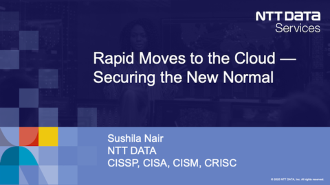 Rapid Moves to the Cloud: Securing the New Normal