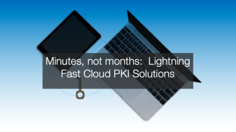 Minutes, not months: lightning fast cloud PKI solutions