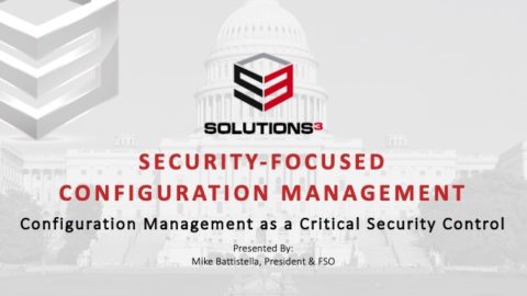 Security-Focused Configuration Management