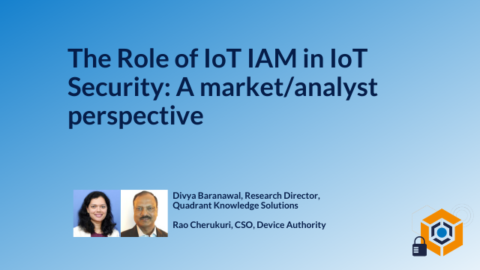 The Role of IoT IAM in IoT Security: A market and analyst perspective