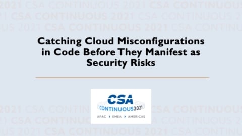 Catching Cloud Misconfigurations in Code Before They Manifest as Security Risks