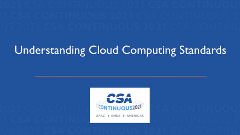 Understanding Cloud Computing Standards