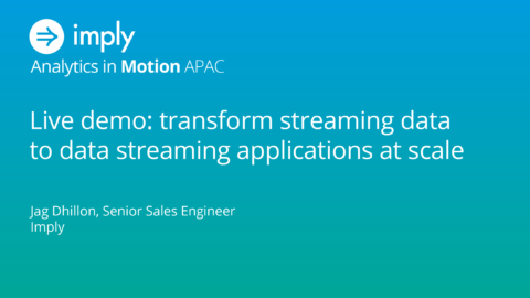 Live demo: transform streaming data to data streaming applications at scale