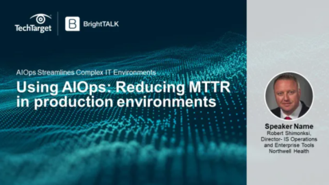 Using AIOps: Reducing MTTR in production environments